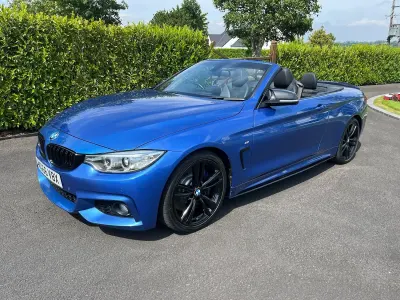 Used BMW 430 Cabriolet M Sport 258 HP (189 kW) 2017 Blue Cabriolet