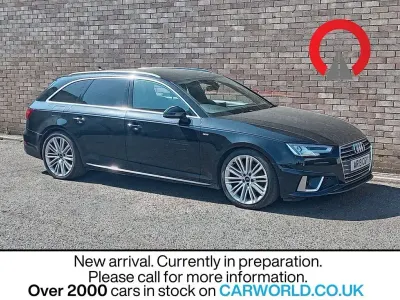 Used Audi A4 S-Line 150 HP (110 kW) 2019 Black Estate