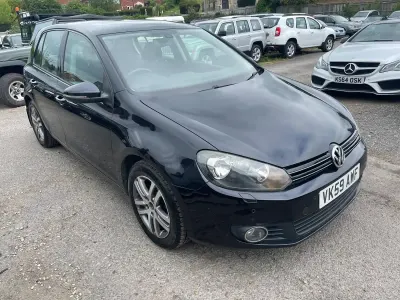 Used VW Golf VI SE 105 HP (77 kW) 2009 Black Hatchback