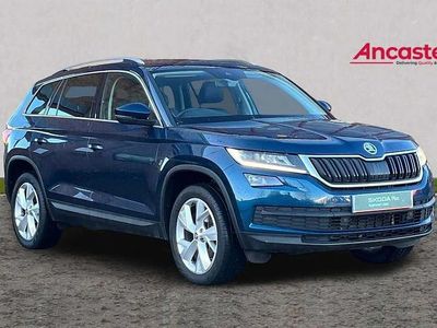 Petrol blue metallic Used 2019 Skoda Kodiaq SUV | £20,475 (Fair price)
