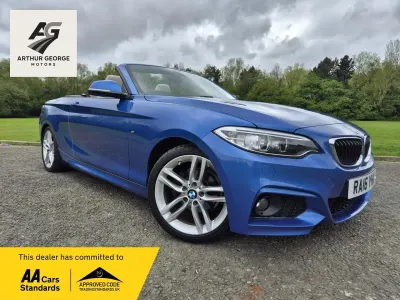 Begagnad BMW 218 M Sport 2016 Blå Cab