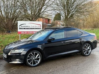 Used Skoda Superb SportLine 220 HP (161 kW) 2018 Black Hatchback