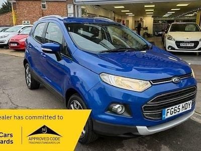 Kinetic blue metallic Used 2015 Ford Ecosport Titanium SUV | £5,495 (Fair price)