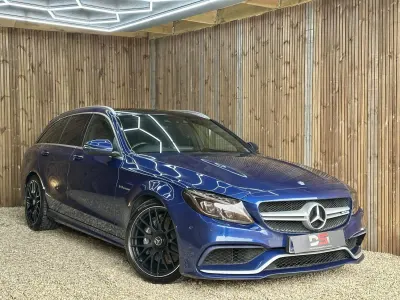 Begagnad Mercedes C63 AMG Premium 2016 Blå Kombi