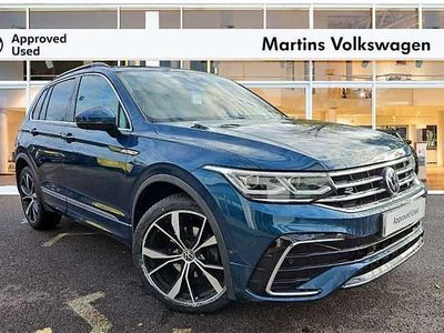 Blue Used 2021 VW Tiguan R-line SUV | £23,895 (Fair price)