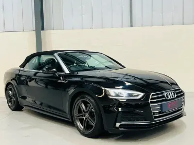 Used Audi A5 Cabriolet S-Line 190 HP (139 kW) 2017 Black Cabriolet