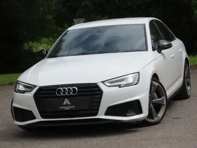 Used Audi A4 Black Edition 190 HP (139 kW) 2019 White Sedan