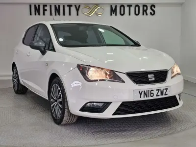 Used Seat Ibiza CONNECT 90 HP (66 kW) 2016 White Hatchback