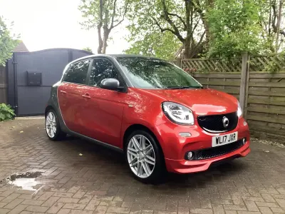 Used Smart ForFour Brabus 90 HP (66 kW) 2017 Red Hatchback