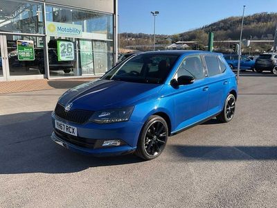 Used Skoda Fabia Monte Carlo 70 HP (51 kW) 2017 Blue Hatchback