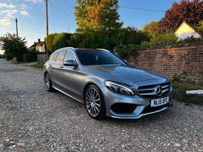 Used Mercedes C200 AMG Line Premium 181 HP (133 kW) 2015 Silver Estate