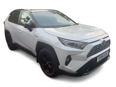 Used Toyota RAV4 Hybrid 218 HP (160 kW) 2019 White and black SUV