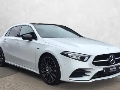 Used Mercedes A200 Exclusive 150 HP (110 kW) 2021 White Hatchback