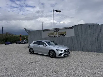 Begagnad Mercedes A180 AMG line 116 HK (85 kW) 2018 Silver Halvkombi