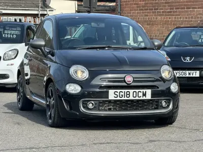 Used Fiat 500 S 85 HP (62 kW) 2018 Black Hatchback