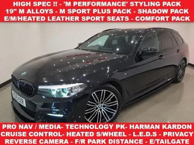 Used BMW 520 M Sport 190 HP (139 kW) 2019 Black Estate