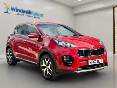 Begagnad Kia Sportage GT-Line 177 HK (130 kW) 2017 Röd SUV