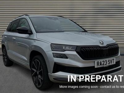 Used Skoda Karoq SportLine 150 HP (110 kW) 2023 Brilliant silver metallic SUV