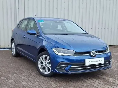 Used VW Polo Style 95 HP (69 kW) 2023 Blue Hatchback
