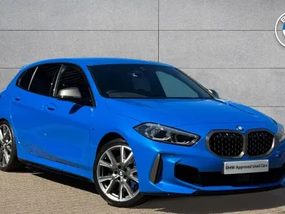 Used BMW M135 Comfort Edition 302 HP (222 kW) 2024 Blue Hatchback