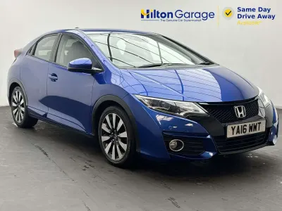 Used Honda Civic SE 100 HP (73 kW) 2016 Blue Hatchback