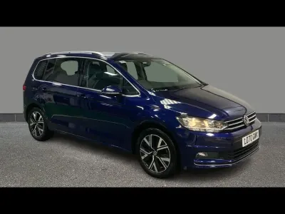 Begagnad VW Touran SEL 150 HK (110 kW) 2021 Blå Minibuss