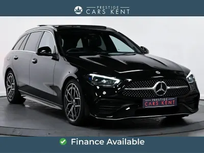 Used Mercedes C300e AMG line 2023 Black Estate