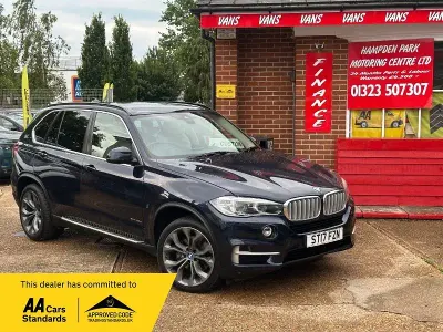 Used BMW X5 Impressive 313 HP (230 kW) 2017 Blue SUV