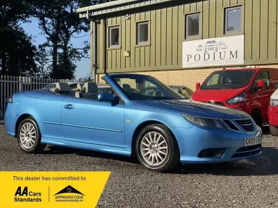 Used Saab 9-3 Linear 210 HP (154 kW) 2009 Blue Cabriolet