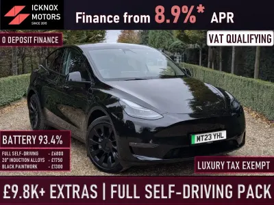 Used Tesla Model Y Long Range AWD 378 kW (514 HP) 2023 Black SUV