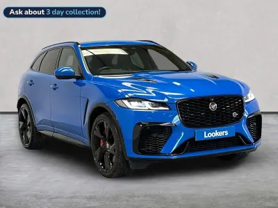 Used Jaguar F-Pace SVR 550 HP (404 kW) 2022 Blue SUV