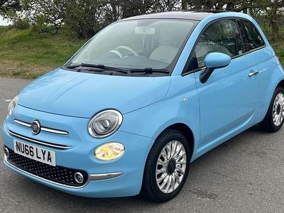 Used Fiat 500 Lounge 69 HP (50 kW) 2016 Blue Hatchback