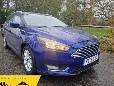 Used Ford Focus Titanium 120 HP (88 kW) 2015 Blue Estate
