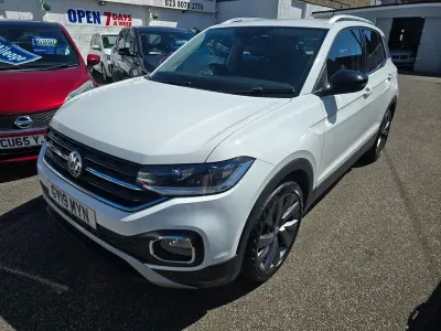 Used VW T-Cross Edition 115 HP (84 kW) 2019 White SUV
