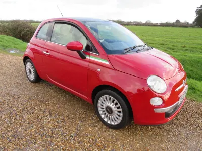 Used Fiat 500 Lounge 69 HP (50 kW) 2009 Red Hatchback