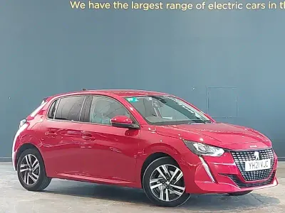Used Peugeot 208 Allure Premium 100 HP (73 kW) 2021 Red Hatchback