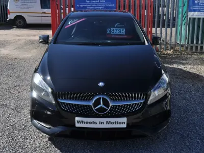Used Mercedes A180 AMG line 109 HP (80 kW) 2016 Black Hatchback