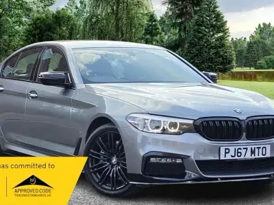 Used BMW 530e M Sport 252 HP (185 kW) 2017 Blue Sedan