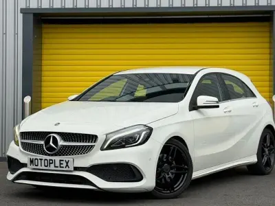 Used Mercedes A180 AMG line 122 HP (89 kW) 2018 White Hatchback