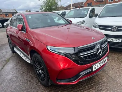 Used Mercedes EQC400 AMG line 300 kW (408 HP) 2020 Red SUV