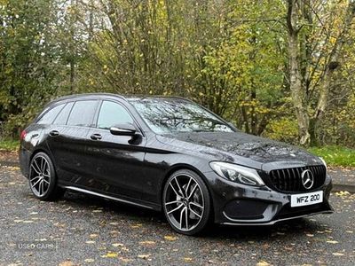 Black Used 2015 Mercedes C220 AMG line Estate | £11,850 (A bit pricey)