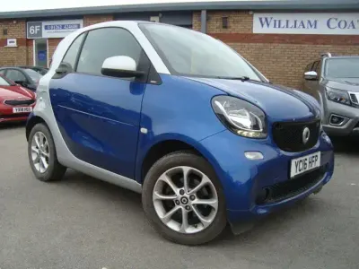 Used Smart ForTwo Coupé Passion 71 HP (52 kW) 2016 Blue Coupe