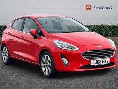 Used Ford Fiesta Titanium 100 HP (73 kW) 2018 Red Hatchback