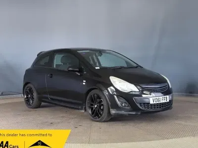 Used Vauxhall Corsa Edition 75 HP (55 kW) 2011 Black Hatchback