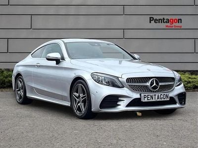 Used Mercedes C200 AMG Line Premium 180 HP (132 kW) 2019 Silver Coupe
