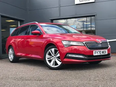 Used Skoda Superb SE L 150 HP (110 kW) 2020 Red Estate