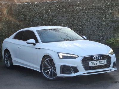 Used Audi A5 S-Line 163 HP (119 kW) 2021 White Coupe