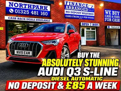 Used Audi Q3 S-Line 190 HP (139 kW) 2019 Red SUV