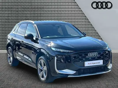 New Audi Q3 S-Line 2026 Mythos black, metallic SUV