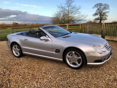 Begagnad Mercedes SL55 AMG AMG 2002 Silver Cab